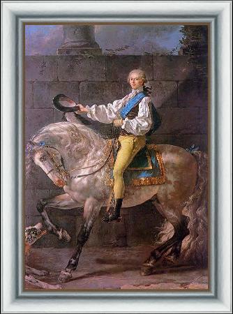 framed  Jacques-Louis David Count Potocki, Ta3123-3